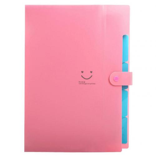 Büro Kunststoff Ordner Multi Tasche Organizer A4 Datei Erweiterung Dokument Ordner: Rose rot