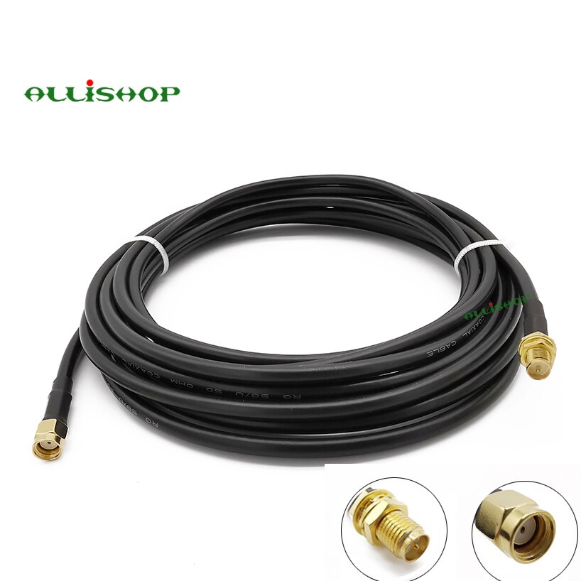 RF LMR200 Low Loss RP-SMA Male to RP-SMA Female Antenna Cable 1M 3M 5M 8M 10M 12M 15M