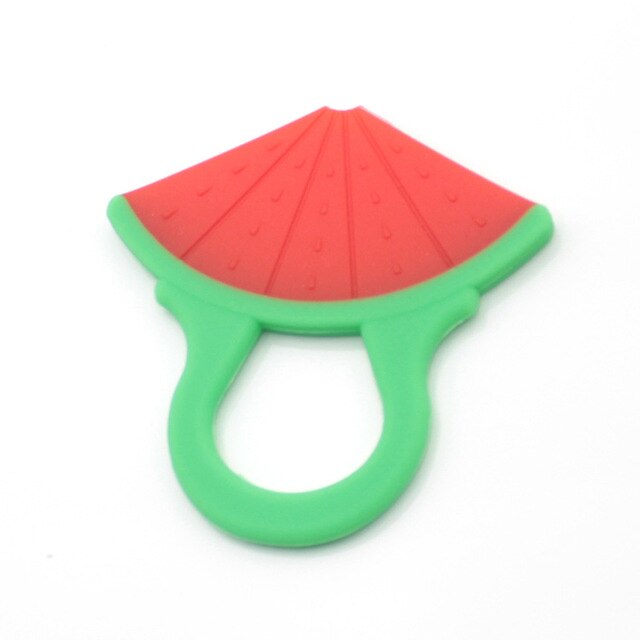 1Pcs Trekken Bijtring Banaan Veiligheid Bpa Gratis Food Grade Siliconen Fruit Baby Baby Kids Tandenborstel Speelgoed Baby Kauwen: Bourgondië