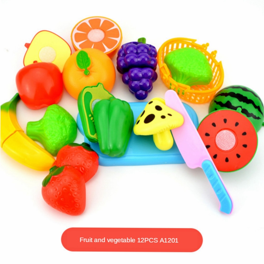 Pretend Play Plastic Food Toy Cutting Fruit Vegetable Food Pretend Play Children Toys For Kids Educational Toys