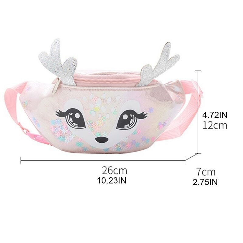 Portable Elk impression taille sac Fanny Pack pochette Sport ceinture hanche poitrine bandoulière sac à bandoulière pour enfants enfants