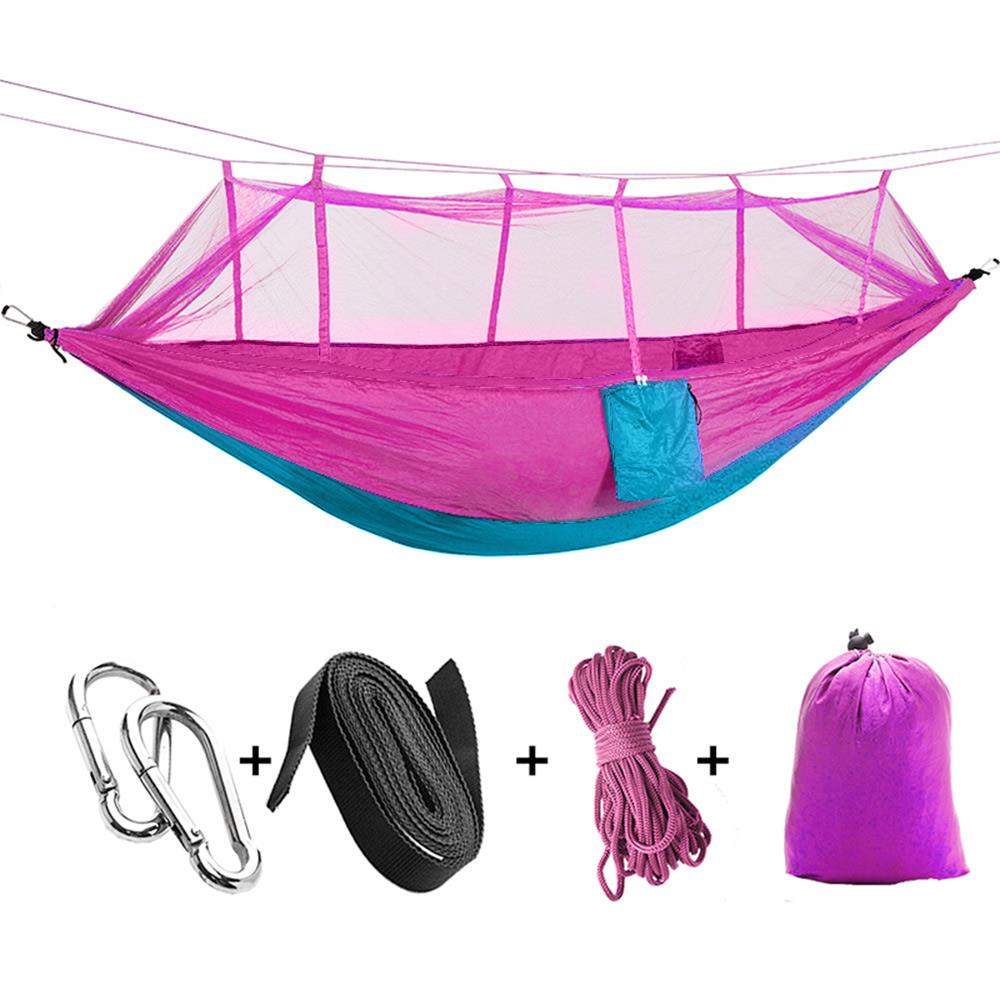 4 färg nylon myggnät tält hängmatta robust hängande camping tält soffa hållbar praktisk gung hängande säng resa utomhus