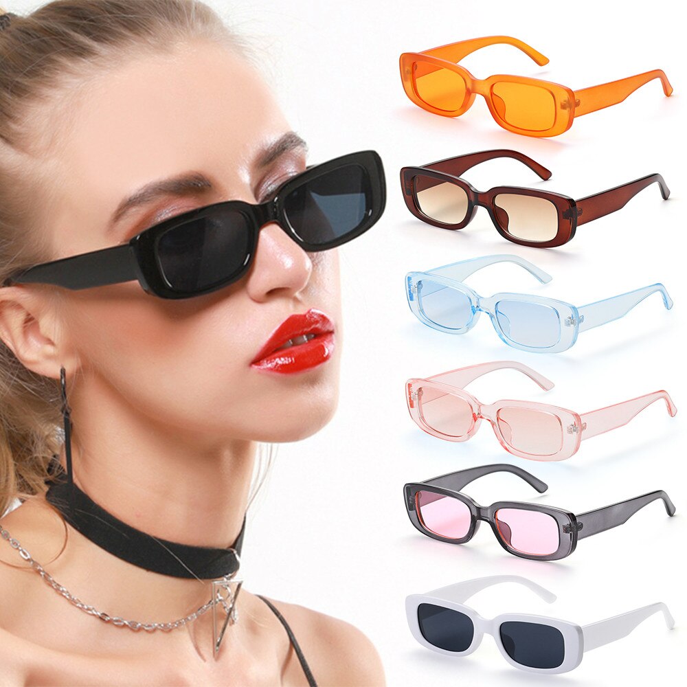 retro firkantet innfatning solbriller kvinner sommer reise briller Strand trendy briller årgang dame brille sjåfør briller