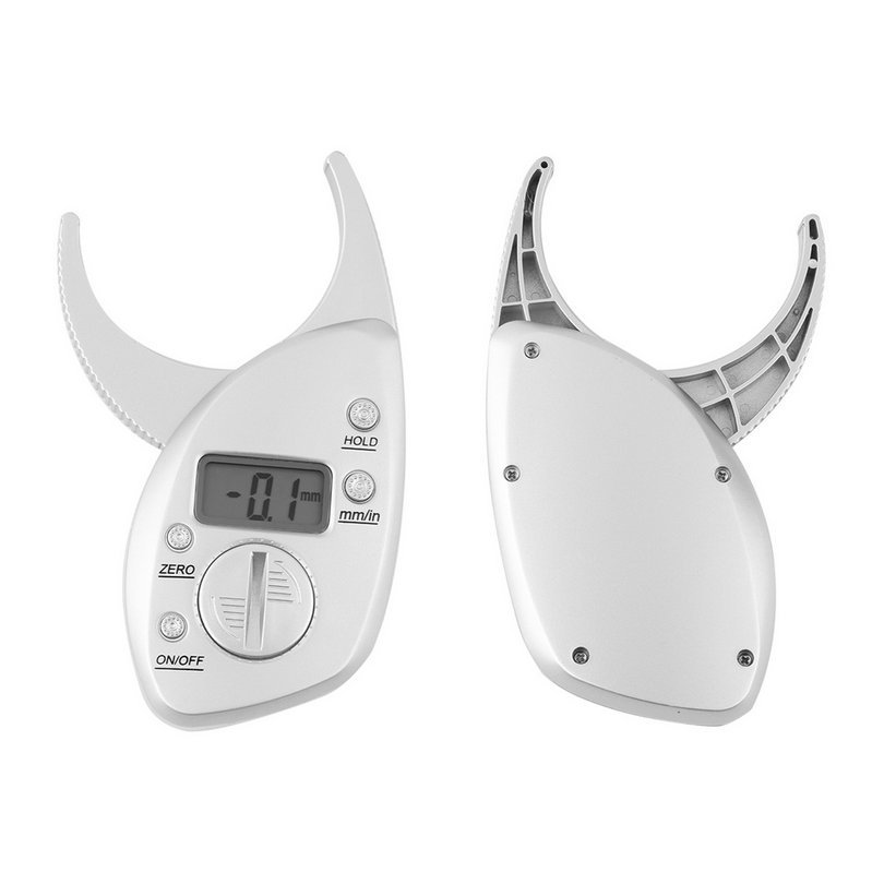 1Pc Body Fat Caliper Monitoren Elektronische Digitale Lichaamsvet Analyzer + Meetlint Pack Huid Spier Tester