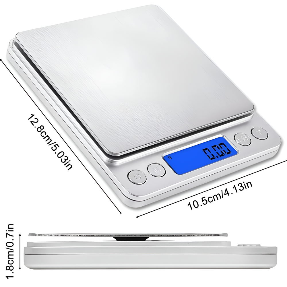 Báscula de cocina Digital 500/1kg/2kg/ 3kg báscula de joyería pequeña báscula de alimentos peso Digital gramos y Oz báscula Digital de gramos