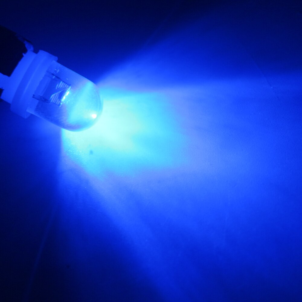 10pcs 6 Volt Led Bulb Pinball R Lens T10 W5W 2825 158 192 168 194 Lights 6V 6.3V Transparent Lens White Blue RGB Red Green Amber: Blue