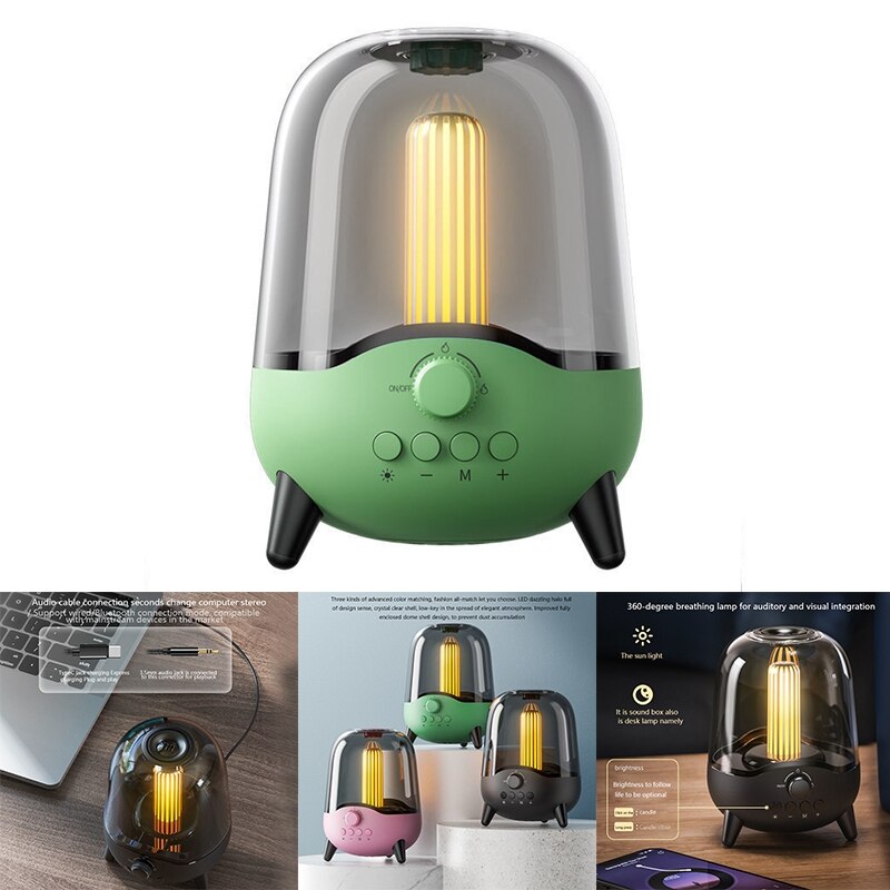 Breathe light bluetooth speaker , 10d surround sound 40w high-power bluetooth speakers for parties and homes