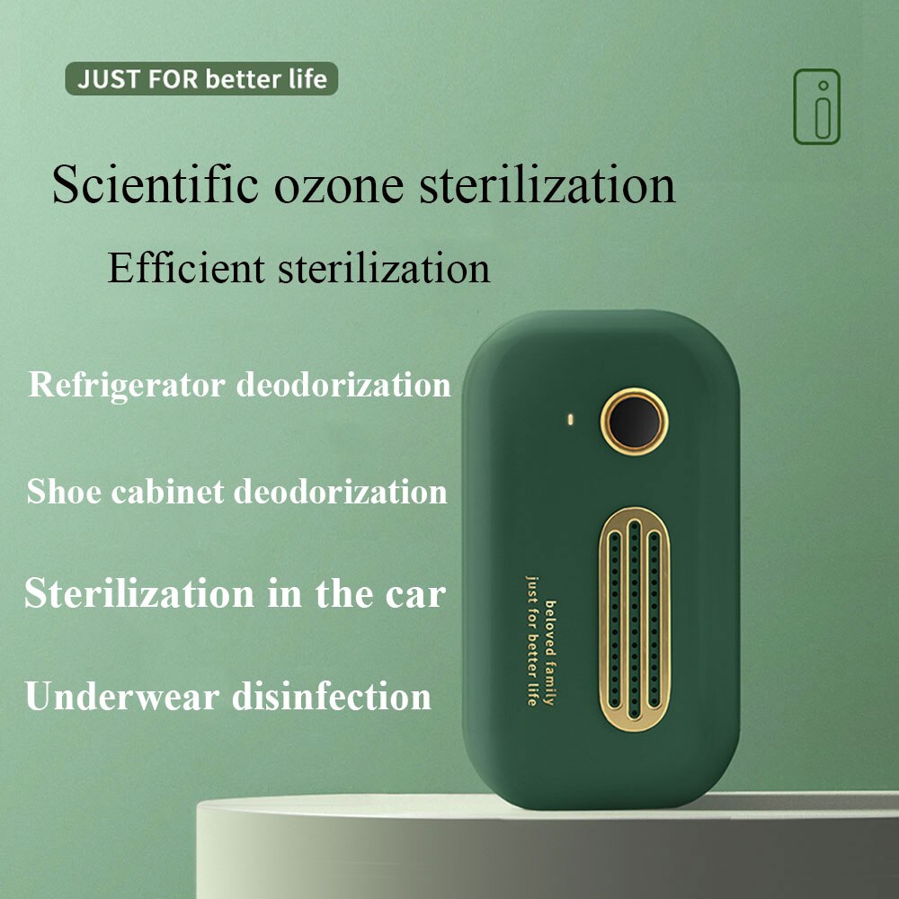 Ozone Sterilizer Mini Air Purifier Refrigerator Sterilizer Food Freshener Car Wardrobe Shoe Cabinet Deodorizer Ozone Generator