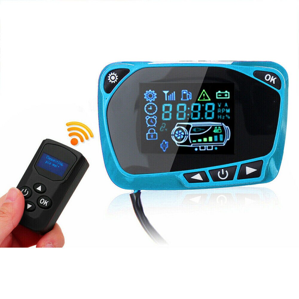 LCD Thermostat Display Switch W/Remote Controller For Diesel Air Heater 12/24V Durable And Practical