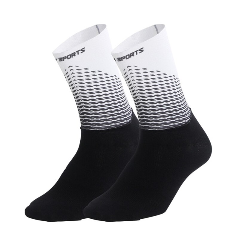 Delle Donne degli uomini di Anti Slittamento Calzini di Calcio In Nylon Traspirante Esercizio All'aperto di Basket In Esecuzione Calzini Da Calcio Senza Soluzione di Continuità Calze Da Trekking: white / S