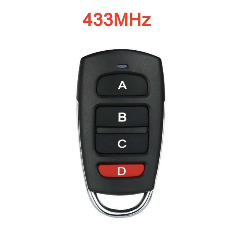 4 botones inalámbrico RF 315MHz/433,92 MHz Control remoto copia código puerta de garaje duplicador llave abridor remoto: Blanco