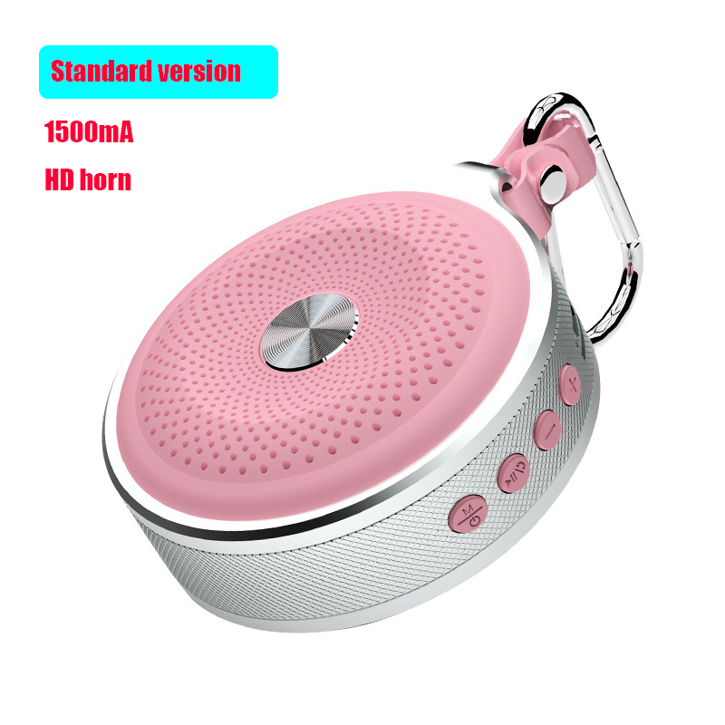Mini Bluetooth Speaker Outdoor Hifi Subwoofer Portable Hands-free Call Music Sound Box TF Card MP3 Player Computer Loudspeaker: Pink