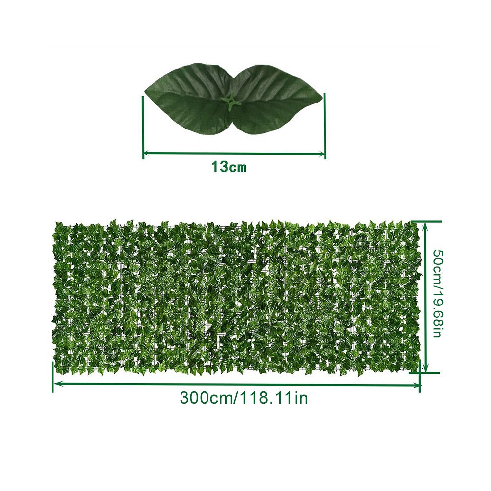 Large Artificial Leaf Privacy Fence Roll Wall Landscaping Fence Privacy Fence Screen Outdoor Garden Backyard Balcony Fence: 0.5M x 3M Type A
