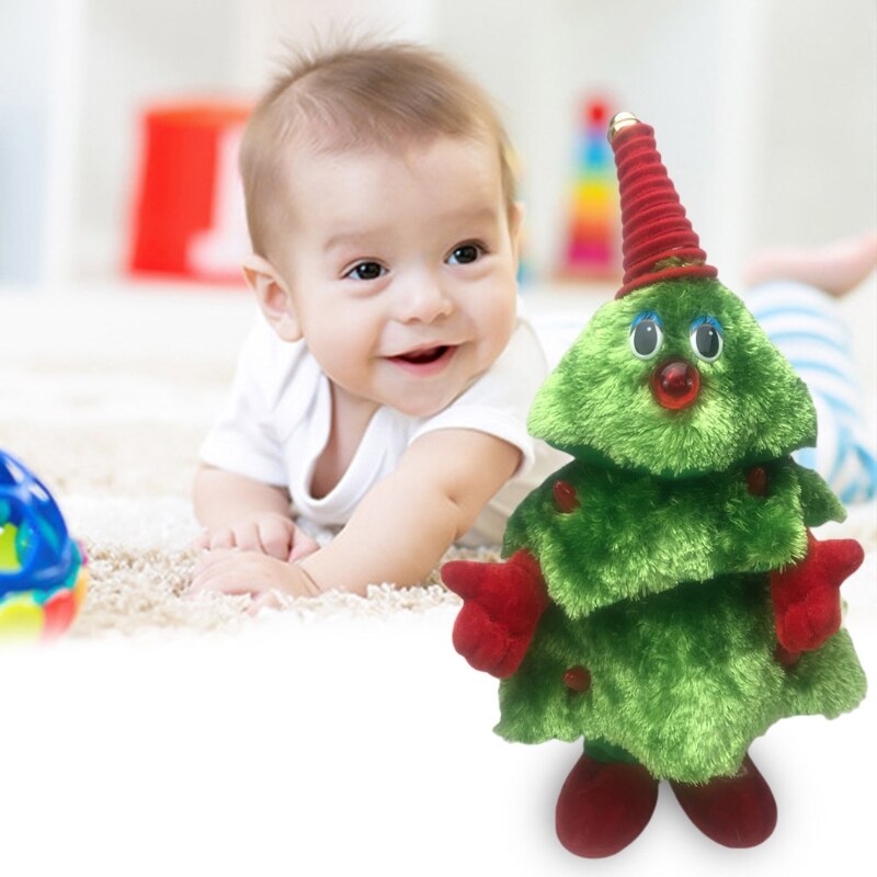 Weihnachten Baum Elektrische Spielzeug Lustige Elektrische Plüsch Spielzeug Nette GrüNe Elektronische Weihnachten Baum Musical Puppe Weihnachten Dekoration