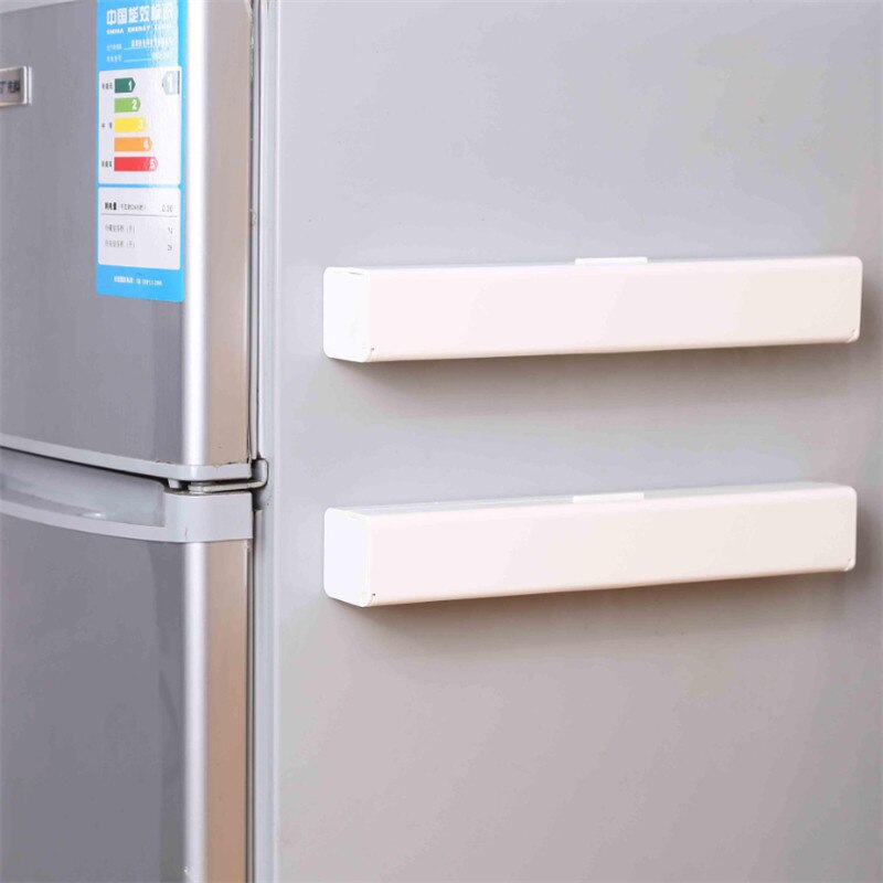 Plastic Wall Hanging Food Wrap Dispenser Suction Cup Adjustable Foil Storage Holder Cutter Cling Film Cutting Box Kitchen Tools