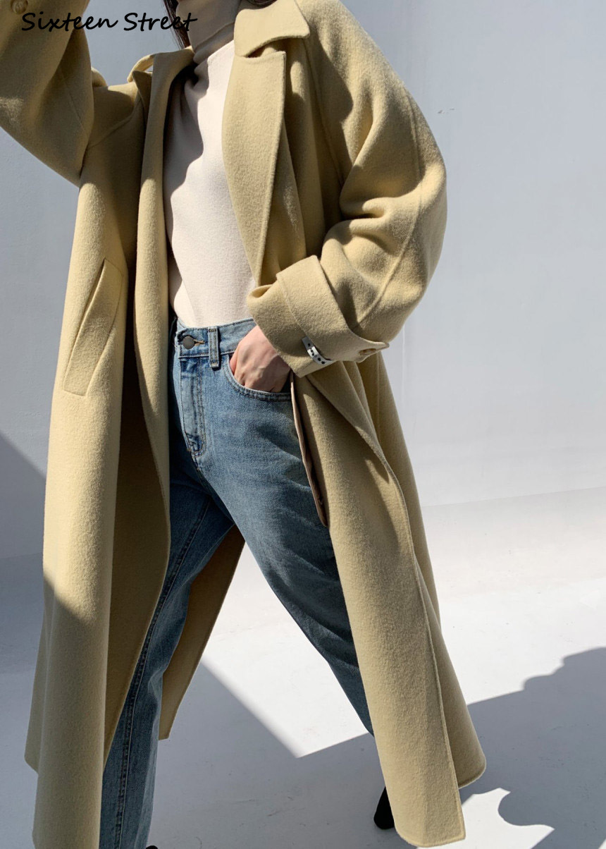 Lange winterjas - Camel | Bij Peet Fashion Lange winterjas - Camel | Bij Peet Fashion