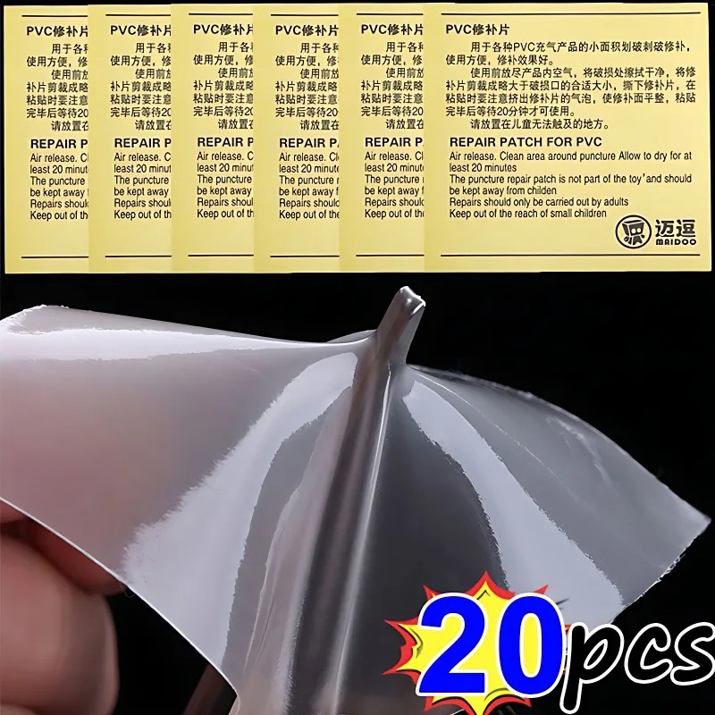 Parches de tela autoadhesivos transparentes impermeables, cinta de reparación para tienda de campaña al aire libre, juguetes inflables, parche para cama de aire para piscina, 10/50 Uds.