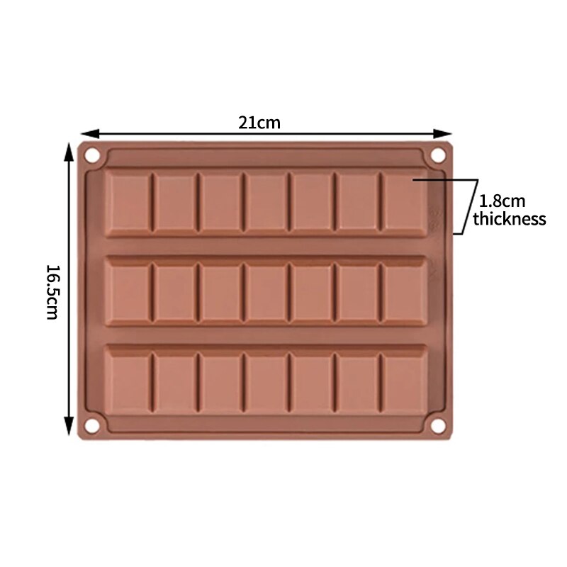Silikolove chokoladeforme silikone bolcheforme chokolade bolsjer forme silikone chokolade stang silikone støbeforme til vokssmeltninger: 81
