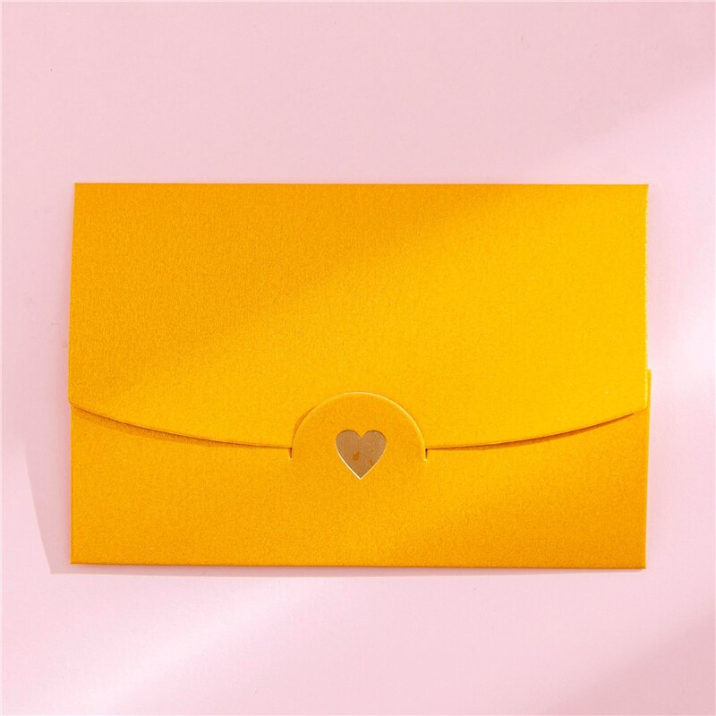 10 pieces/lot Small Greeting Card Name Card Envelope Stamping Love Pearlescent Paper Mini Envelopes Color small envelope: 6