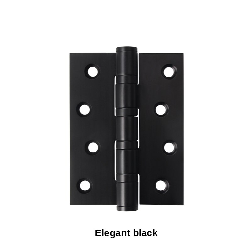 4-Inch Rvs Platte Opening Stille Lager Scharnier Voor Deur Indoor Deur Houten Deur Scharnier Voor Gemeenschappelijke Deur blad: balck