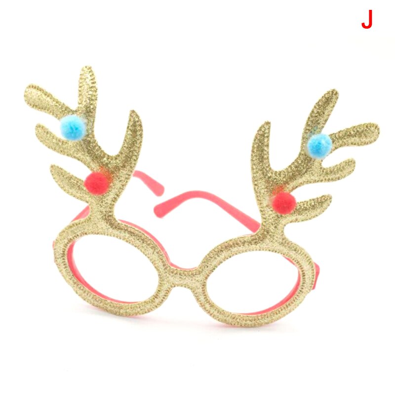 Christmas Photo Booth Prop Happy Year Christmas Photo Frame Props Wedding Christmas Party Decoration Decor Kids: J