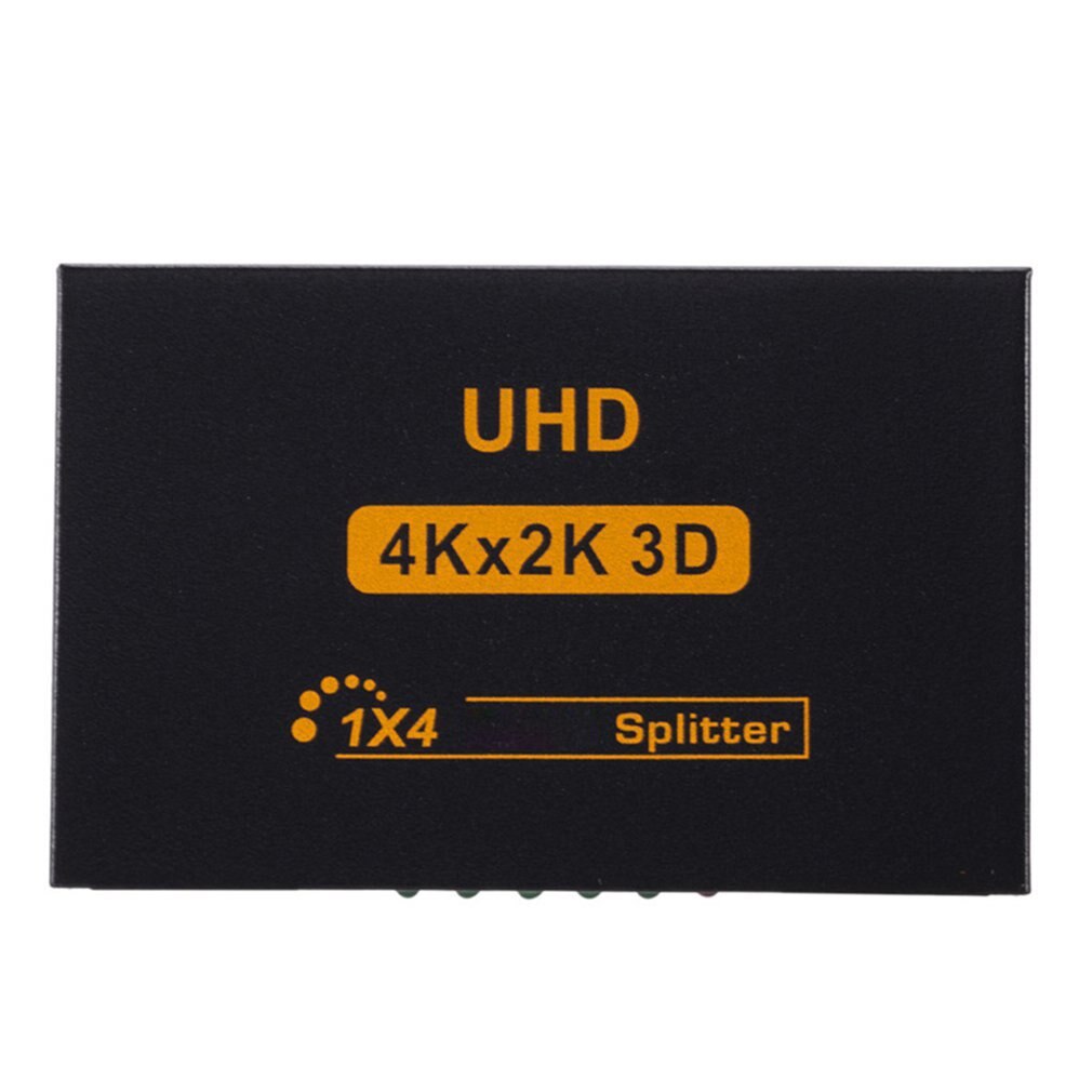 UK Power 3D 4K*2K Full HD 1080p 1X4 HDMI-compatible Splitter Adapter 4 Ports Hub Repeater Amplify Converter For HDTV Adapter