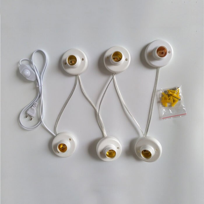 Estilo Hollywood regulable vanidad de luces para espejo con enchufe DIY enchufe en la vanidad iluminación para tocador de maquillaje con Dimmer: 6pcs per pack