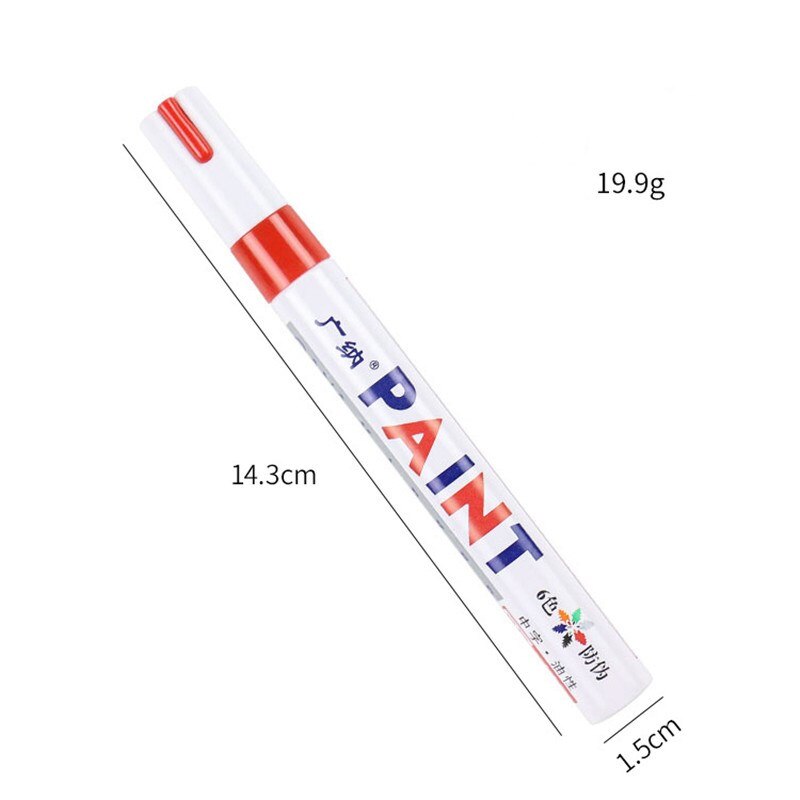 1Pcs Niet Giftig Tegel Marker Repair Muur Pen Wit Grout Marker Geurloos Voor Tegels Vloer En Band Geschikt Auto schilderen Mark Pen: gules