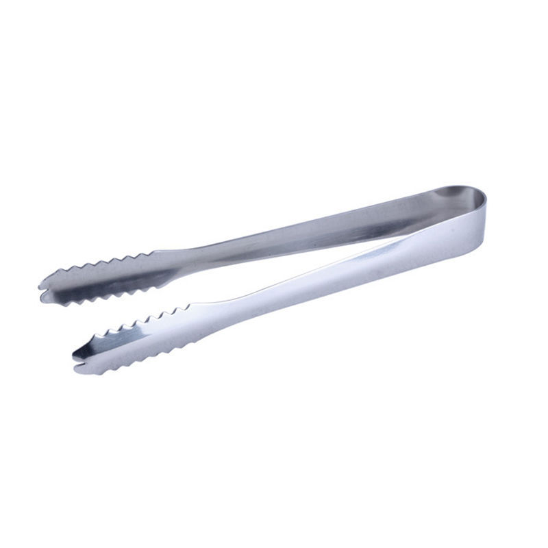 1Pcs/lot Ice Tongs Tool Bar Stainless Steel Barbecue Clip Bread Food Ice Clamp Kitchen Accessories