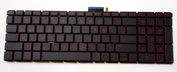 para HP Omen 15-AX000 15-AX100 15-AX200 15t-ax000 15t-ax200 inglés EE. UU. Teclado de ordenador portátil rojo retroiluminado