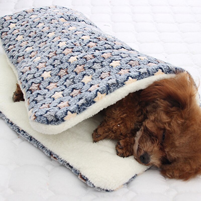 Winter Warm Hond Bed Soft Fleece Pet Deken Kattenbakvulling Puppy Slaap Mat Mooie Matras Kussen Voor Kleine En Grote honden