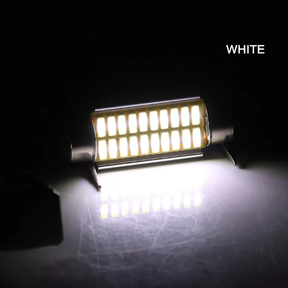 10 stks Festoen 31mm 36mm 39mm 42mm LED Lamp C5W Super Heldere 4014 SMD Canbus Auto styling Licht Auto Interieur Doom Lamp 12 v