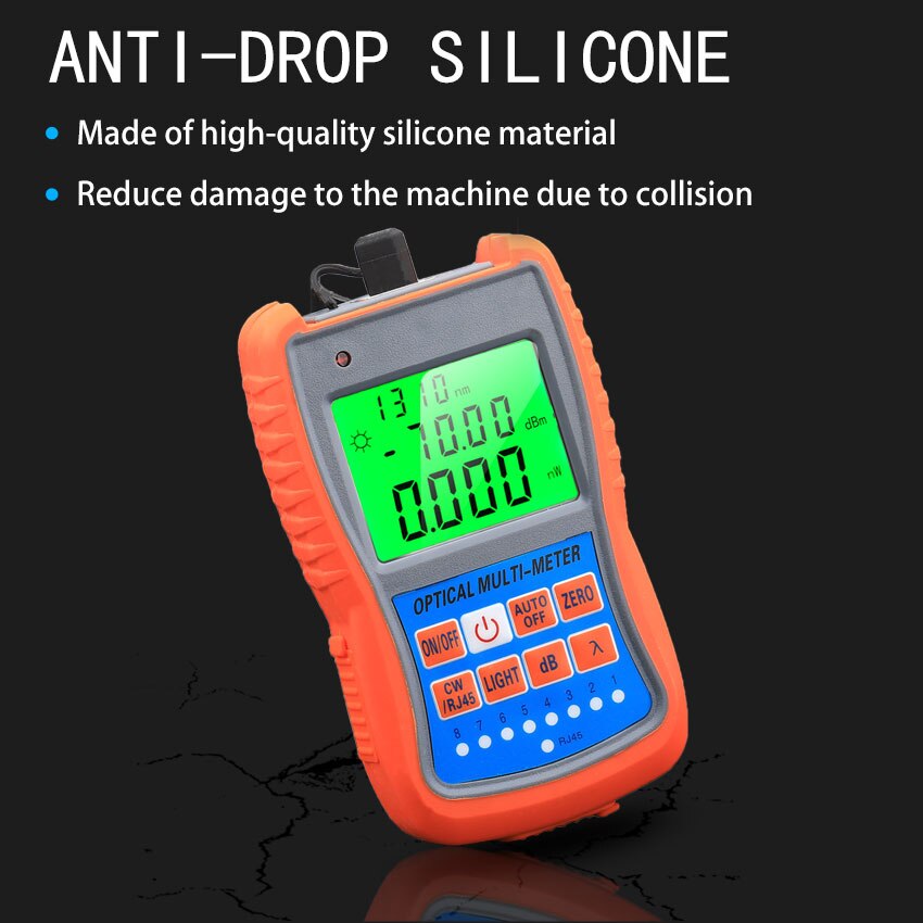 KELUSHI 4 in 1 Optical Power Meter Visual Fault Locator All in One Machine Network Cable Optical Fiber Tester With RJ45 Remote