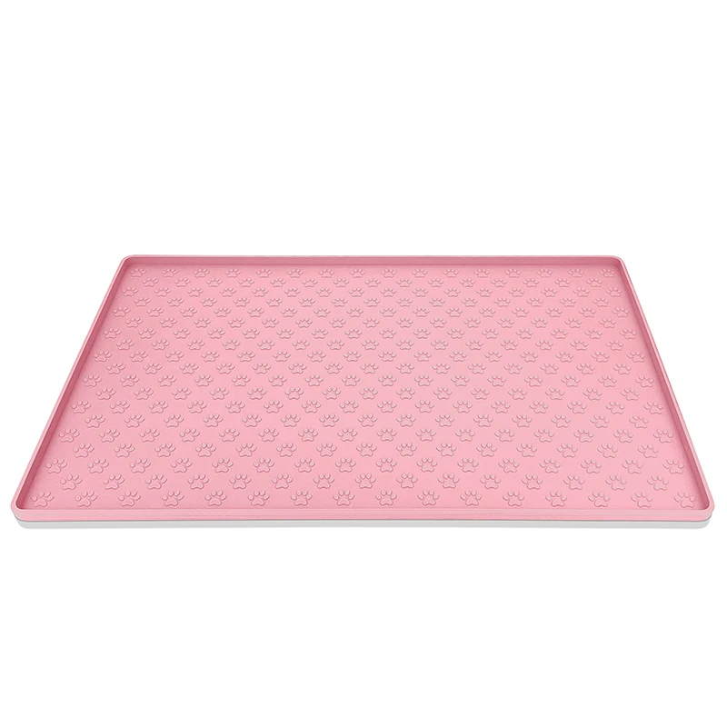 Napperon pour animaux de compagnie bol de nourriture pour chien tapis d'alimentation pour chat tapis d'alimentation pour chien chat napperon d'alimentation en Silicone imperméable pour animaux de compagnie bol tapis d'alimentation: XS / YELLOW