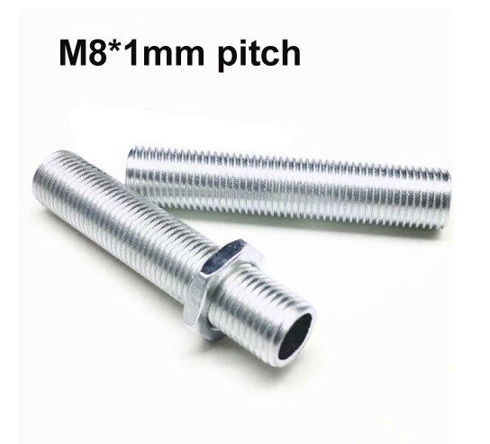 10pcs/lot, length 1-8cm, M8*1mm Full Tooth Tube, Threaded Hollow Tube, Tooth Pole, Tool Lighting Accessories