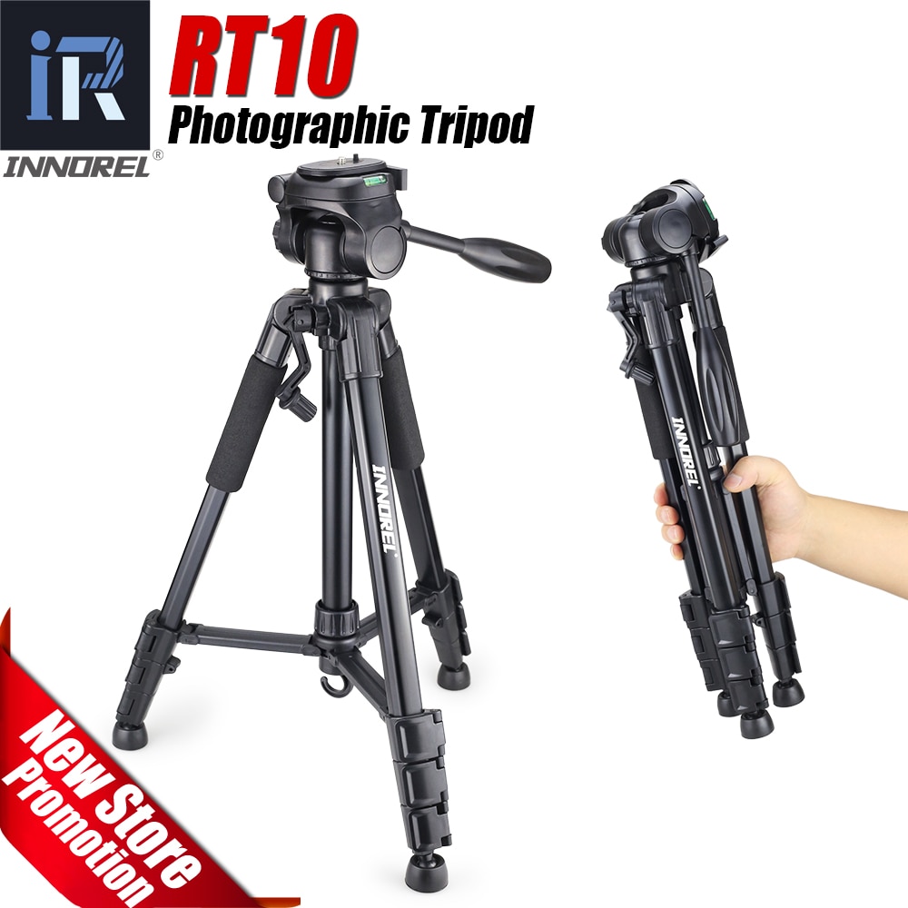 INNOREL RT10 Camera Tripod Aluminium Alloy Lightweight Travel Compact Tripod with Quick Release Plate & Pan Head