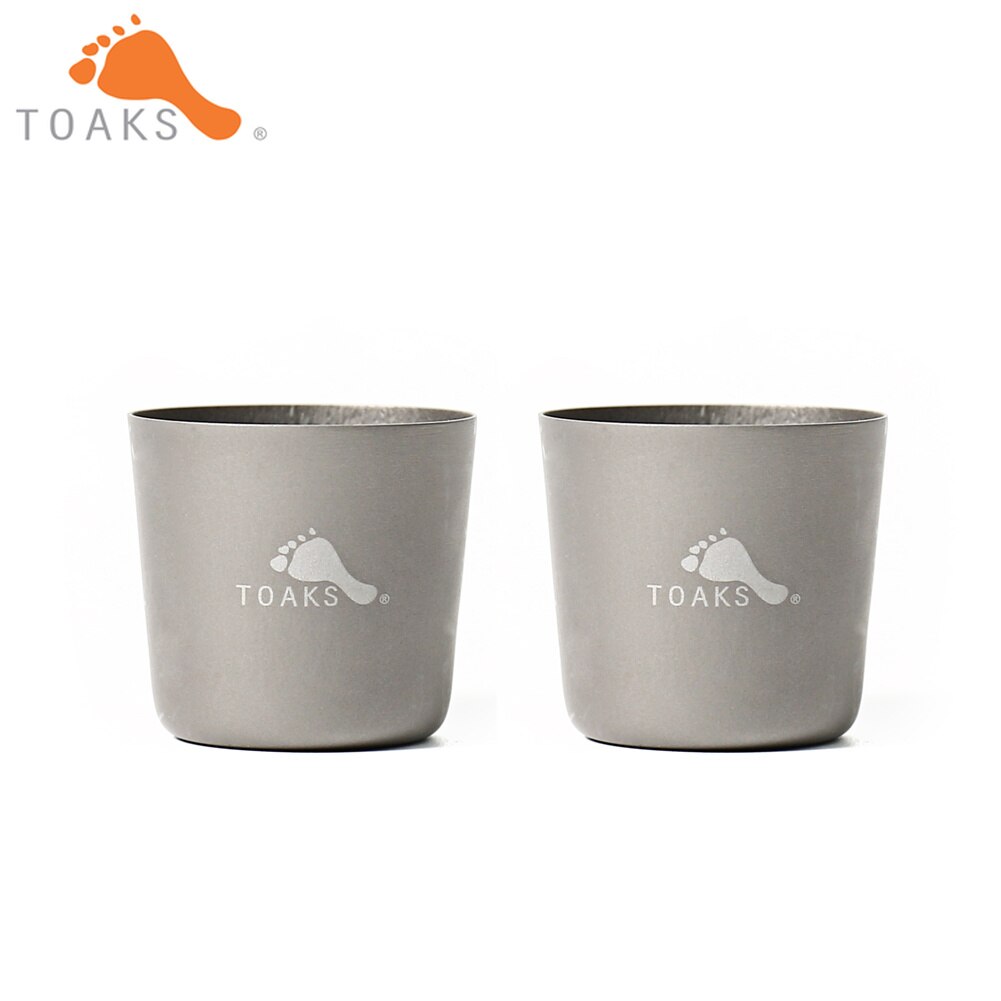 TOAKS – verre à Shot SG-02 en titane ultraléger de , verres à vin, Whisky, pour Camping en plein air, 30ml, 2 pièces