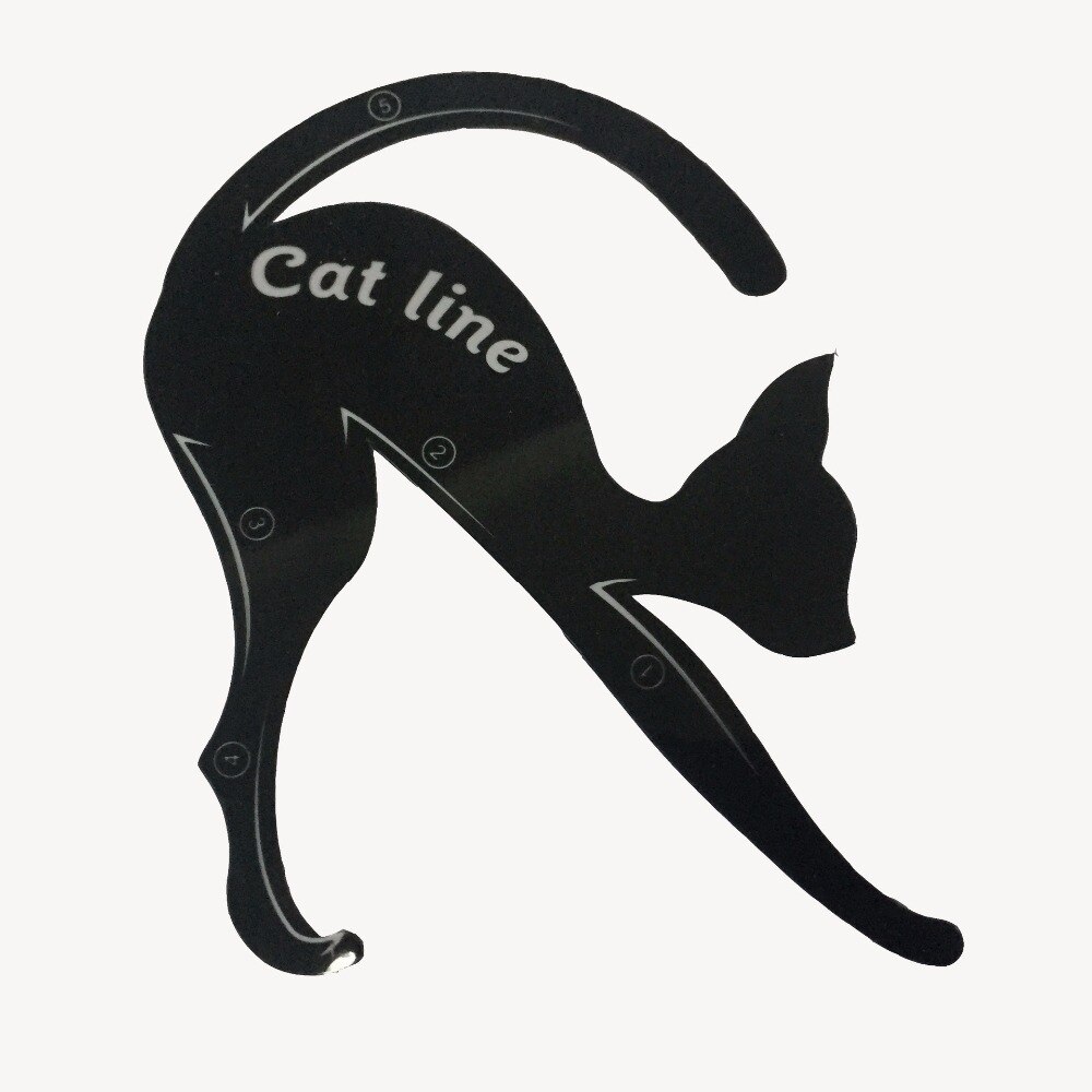 Plantilla delineador de ojos de gato, maquillaje , modelos de plantillas, herramienta de estampado, delineador de ojos, 1 Juego
