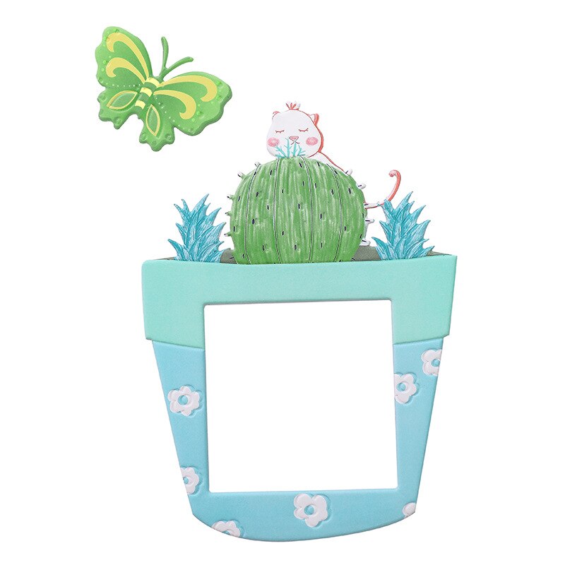 Leuke Cartoon 3D Cactus Fluorescerende Muur Siliconen Aan-uit Schakelaar Stickers Kids Lichtgevende Lichtschakelaar Outlet Home Decorations