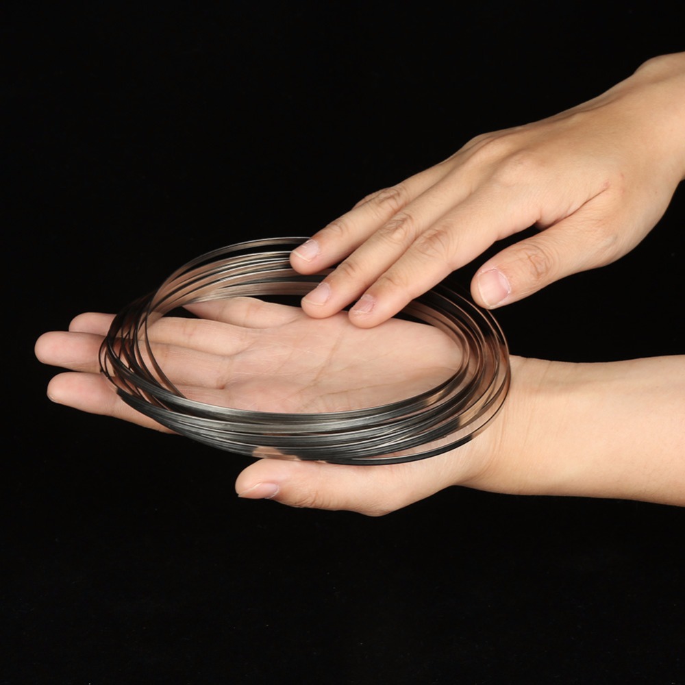 13cm Magic Bracelet Stainless Steel Ring Interactive Game Stress Relieve Exercise Toys Magic Ring Game Have vedio