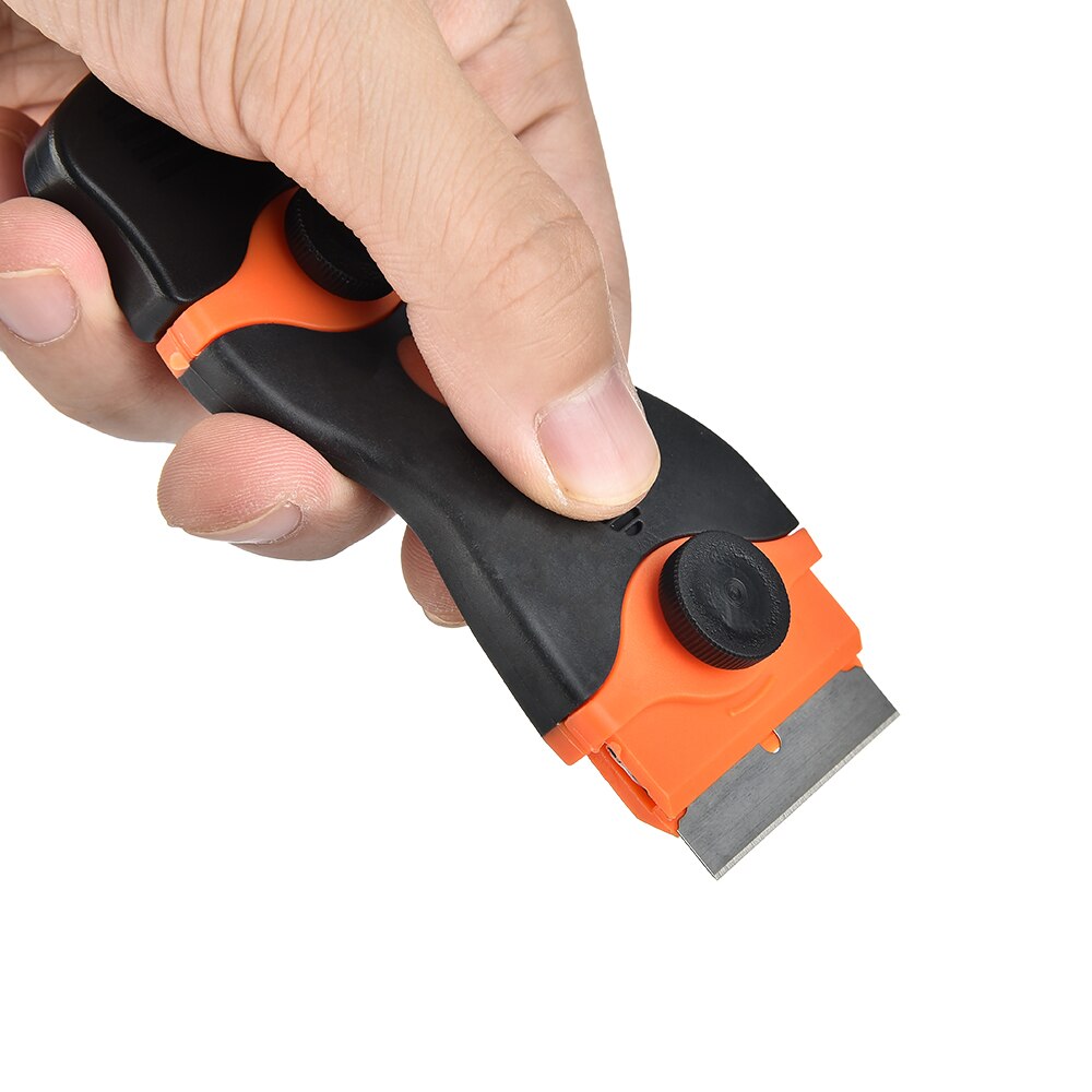 Double Edge Razor Scraper for Car Window Tint Ceramic Glass Oven Razor Scraper Plastic Handle Tool Blade 125x46mm