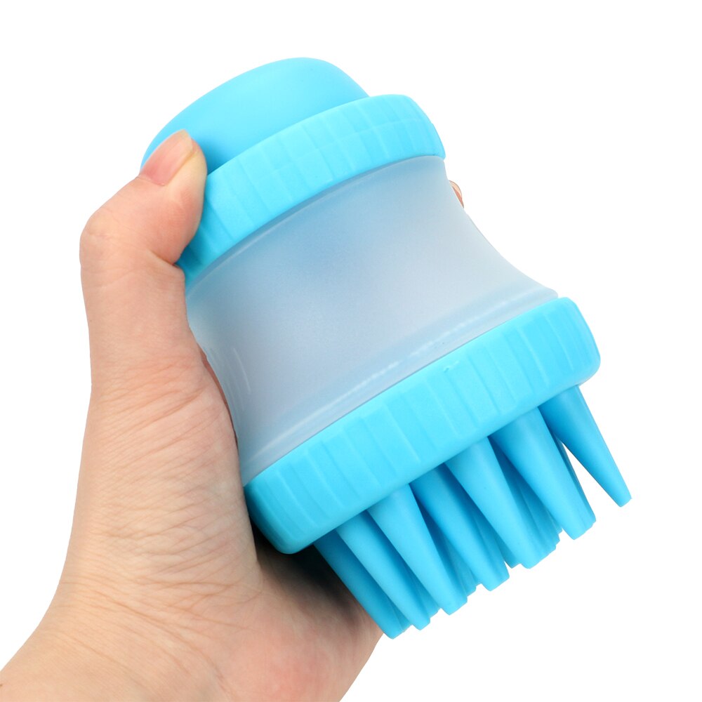 Accesorios para perros Baño de mascotas herramienta de limpieza cepillo para masajes de baño masajeador cómodo tamaño Palma herramienta de Ducha