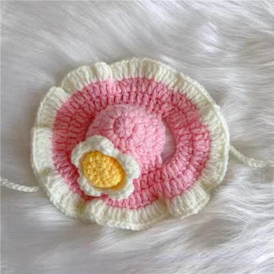 Gorro elástico bonito y refinado para mascotas, gorro de punto para cachorros y gatitos, accesorios para sesión de fotos, accesorios para gatos, otoño e invierno: S / Gris claro