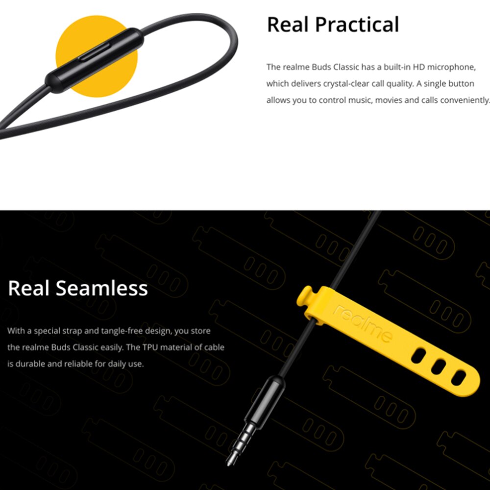 Realme  x2 q3 pro  v11 v13 buds classic ohrhörer, 3.5mm kabelgebundene ohrhörer, halb im ohr, integriertes mikrofon, großer treiber, headset mit mikrofon