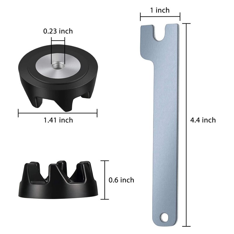 6 pakker 9704230 blenderkoblingsblender koblingsdeler med 1 skiftenøkkel som er kompatibel for kjøkkenhjelp  wp9704230vp wp9704230