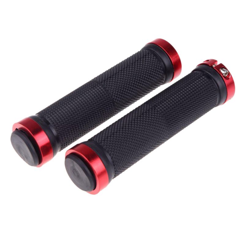 Dubbele Lock On Locking Mountainbike Cyclus Fiets Handel Grips 4 Kleuren Fiets Handvat Sets