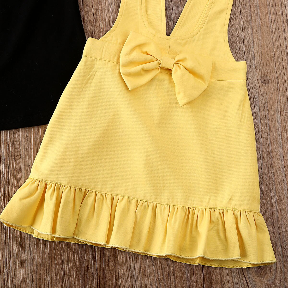 Pudcoco Del Bambino Del Bambino Vestiti Della Ragazza di Colore Solido Off Spalla Manica Corta Magliette E Camicette Vestiti Della Cinghia di Bowknot Del Vestito 2Pcs Outfit Casual