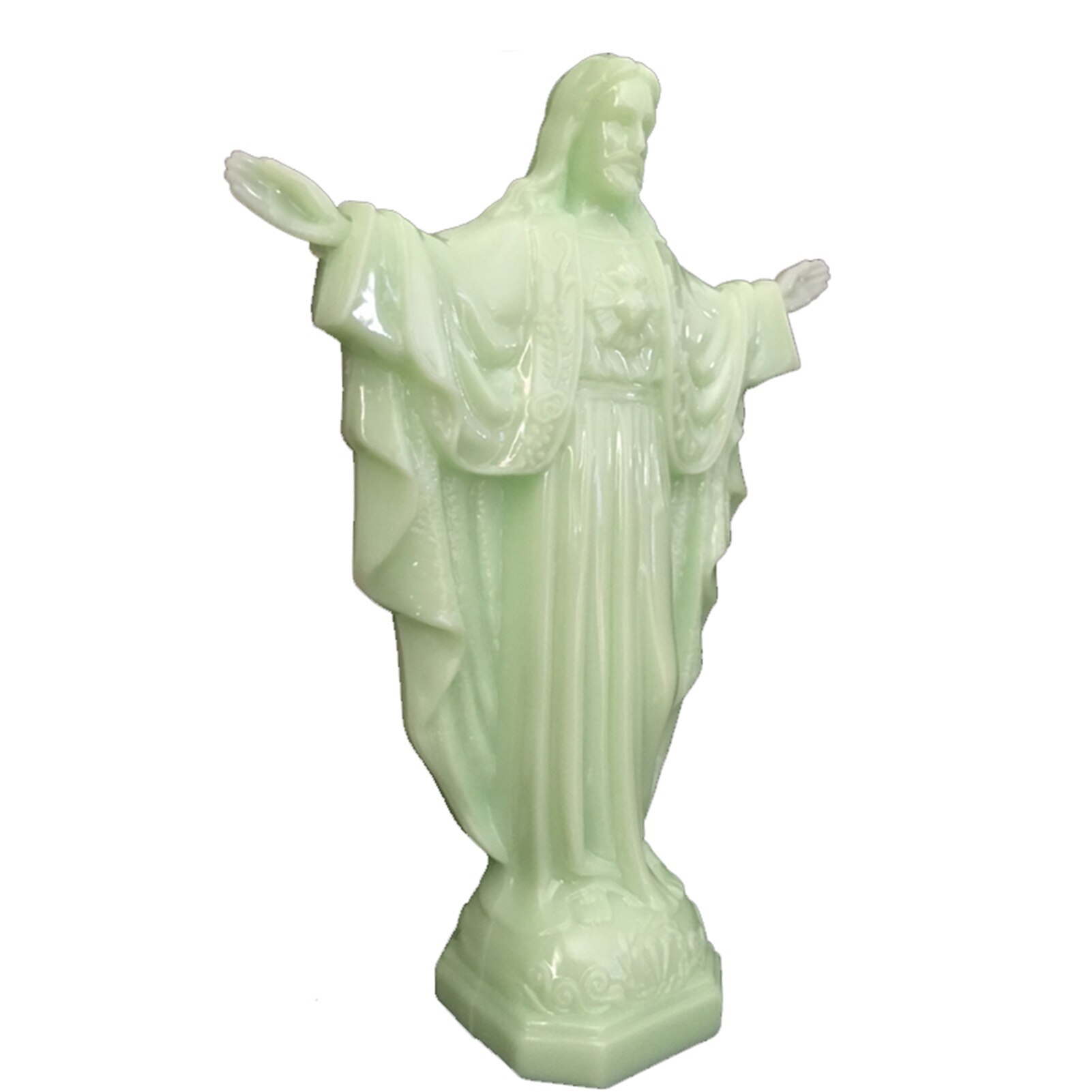 Statue lumineuse de jésus en PVC, lumière éternelle, ornement de bureau, pour famille, 13.5x4.9x18cm, XKW
