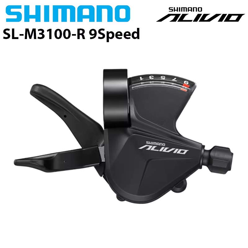 SHIMANO Alivio M3100 M4000 9 velocidades SL M3100 palanca de cambios RD M3100 SGS desviador trasero 9 velocidades 9S modelo de pasador m4000 9v: Verde