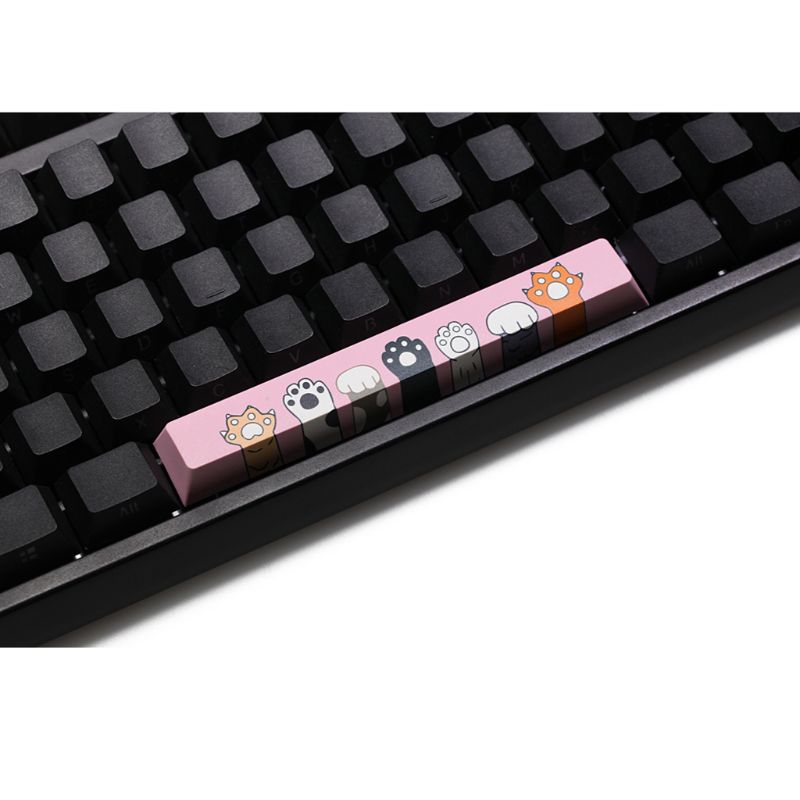 Replace SpaceBar Keycap PBT Five Sides Dye-Subbed Spacebar 6.25U Cherry Profile Space Bar Keycap for DIY Mechanical Keyboard